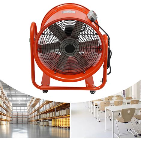 Axialgebläse Lüfter Bautrockner Bauventilator Baugebläse Kunststoff 13600m³/h (1/5)