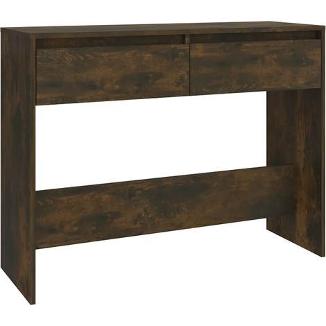 Maison Exclusive - Tavolo Consolle Rovere Fumo 100x35x76,5 cm in Truciolato (1/5)