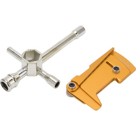 Clés en croix multifonctions pour l'entretien, outils hexagonaux à grande douille, kit de réglage pour voiture RC 4x4, or (1/5)
