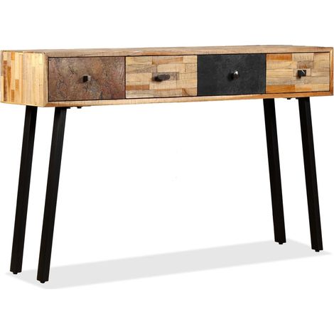 Konsolentisch Recyceltes Teak Massiv 120 x 30 x 76 cm