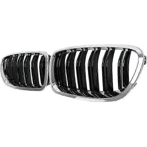 Doppelter schwarzer Lamellen-Frontgrill für BMW M5 535i 550i (F10/F11) 2010-2017