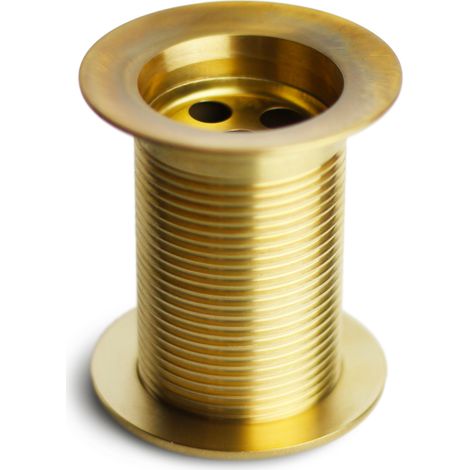 Piletta per Fontana da Giardino da 1"1/4 in Ottone Lucido con Tappo (1/3)