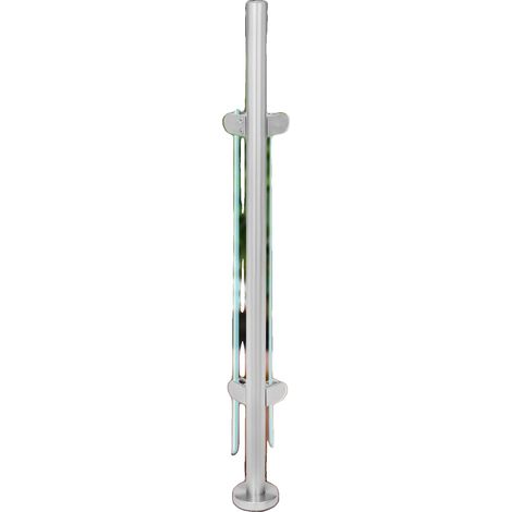 Palo di protezione, acciaio inox 316, altezza 110 cm, colore argento. (1/5)