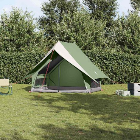 vidaXL Family Tent 220 x 220 x 184 cm Polyester and Fiberglass (1/5)