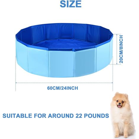 Piscine pour chiens pour grands et petits chiens - Tapis d'arrosage pliable - Jouets