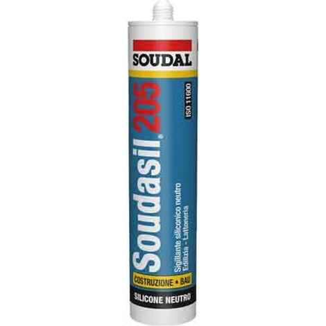 SIGILLANTE NEUTRO PER EDILIZIA 'SOUDASIL 205' SOUDAL 310 ml - Bianco