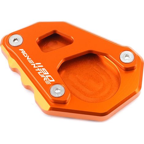 (1190 orange) Compatible avec les modèles 1290, 1190, 1090, 1050 Adventure et 1290 Super Adventure R : béquille latérale, extension et plaque de support. Maxpower (1/4)