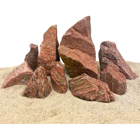Aquarium Natursteine Red Wood Rock 1 Stück Gr. L 1,3-1,7 kg Aquascaping Steine