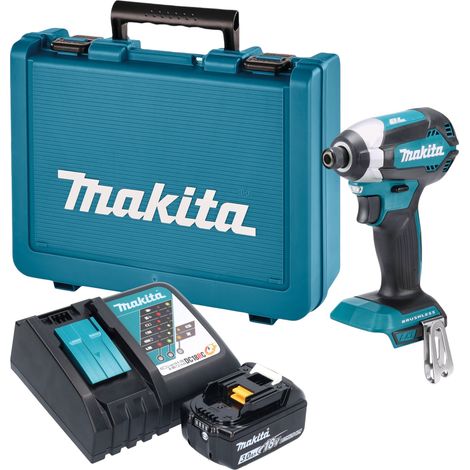 Visseuse à chocs sans fil Makita DTD 153 RF1E 18 V 170 Nm 1/4" sans balais + 1 batterie 3,0 Ah + chargeur + mallette (1/5)