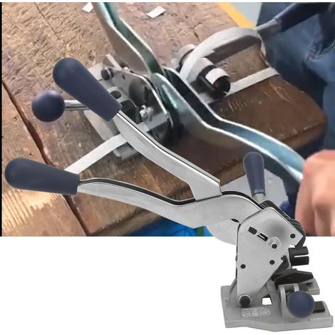 Tendeur de feuillard manuel 3 en 1, sertisseur de feuillards, outil de cerclage, machine d'emballage (1/5)