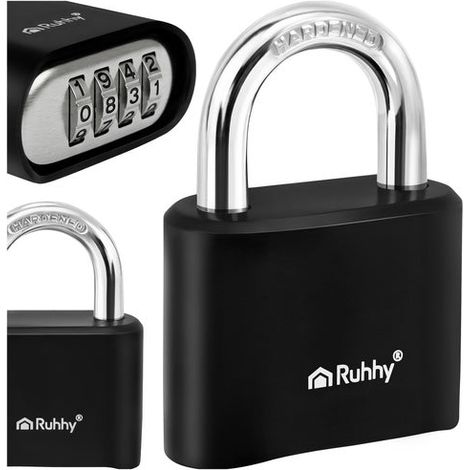 Cadenas à combinaison en acier à 4 chiffres, sécurité 50 mm