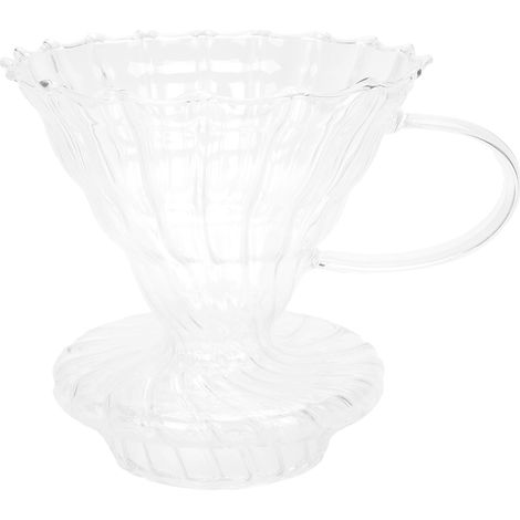Cône Filtre à Café en Verre pour Méthode de Versement - Accessoire Machine à Café Maison et Bureau (1/5)