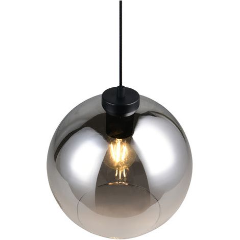 [GEBRAUCHT] B-Ware Reality Leuchten Liora Pendant Light, Smoky Grey, Ø 25 Cm, Glass, E27 (1/2)