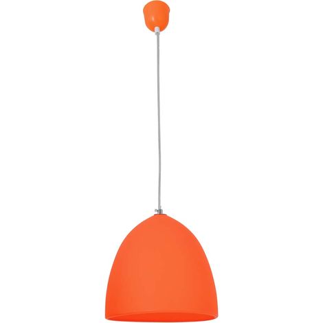 Pendelleuchte Hängelampe Deckenlampe Esszimmerleuchte Küchenlampe orange 111 cm