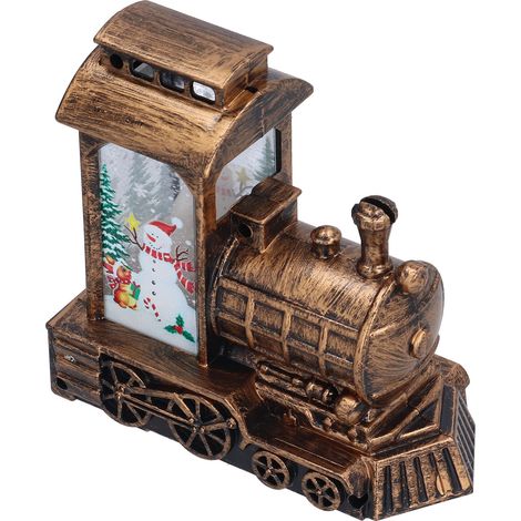 Décoration lumineuse de Noël LED innovante et sécurisée, veilleuse pour les fêtes, la maison et les anniversaires - Bonhomme de neige en bronze (1/5)
