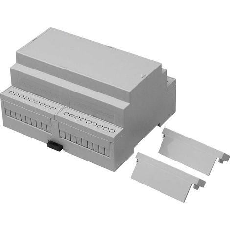 Kit de boîtier rail DIN RS PRO Partie supérieure ouverte, Dimensions 106.2 x 90 x 58mm 4 pôles ( Prix pour 1 ) (1/2)