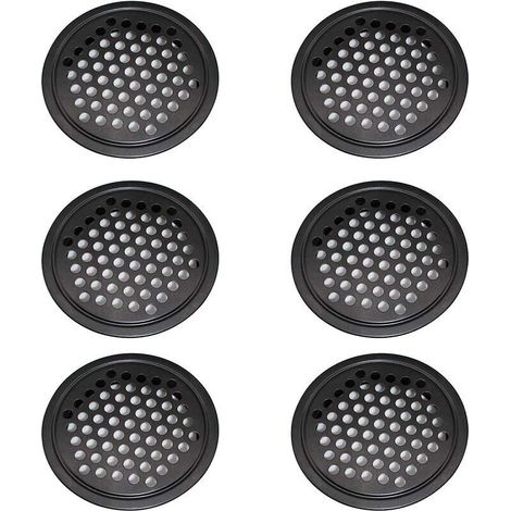 6 Stück Lüftungsgitter aus rostfreiem Edelstahl. Lüftungsgitter für Garde-Robe – Lüftungsgitter 60 mm, rundes Lüftungsgitter für Cuisine-Fei Yu (1/5)