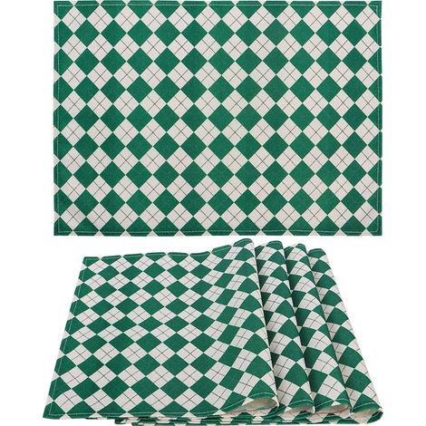 Lot de 4 Sets de Table, Sets De Table Imperméables Antidérapant Résistant, Facile à Nettoyer et Stocker, Sets de Table Décoratifs (1/5)