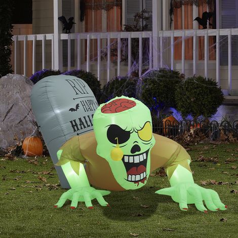 Zombie Tombstone Halloween Inflatable with Lights (1/5)