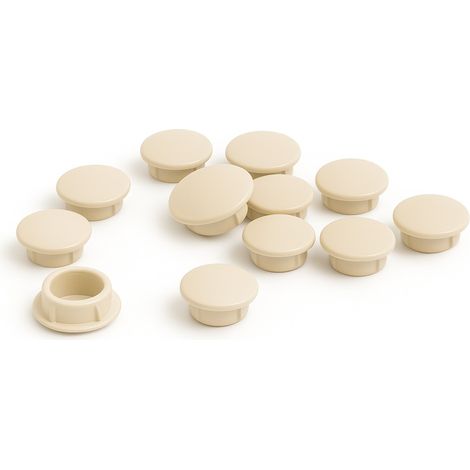 Tapón embellecedor beige claro Ø6mm – Pack de 10