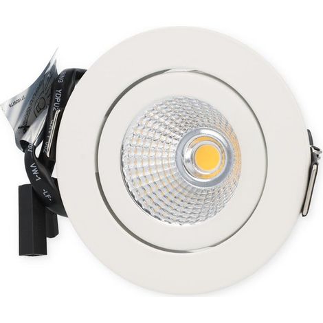 Brumberg LED-Einbaustrahlerset IP65 Phasenabschnitt dimmbar, 6W, 650lm, 3000K, weiß (39353073)
