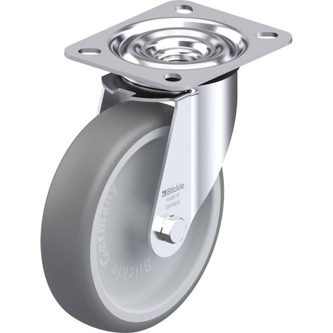 Blickle 605576 LE-TPA Roulette pivotante grise 125 mm (1/2)