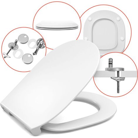 Abattant WC pour Ideal Standard Connect – duroplast, frein de chute - Abattant WC pour Ideal Standard Connect – duroplast, frein de chute (1/5)