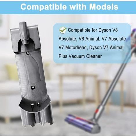 Support mural V8 compatible avec l'aspirateur sans fil Dyson V7 V8, support mural pour station d'accueil, remplace la pièce n° 967741-01 (1/4)