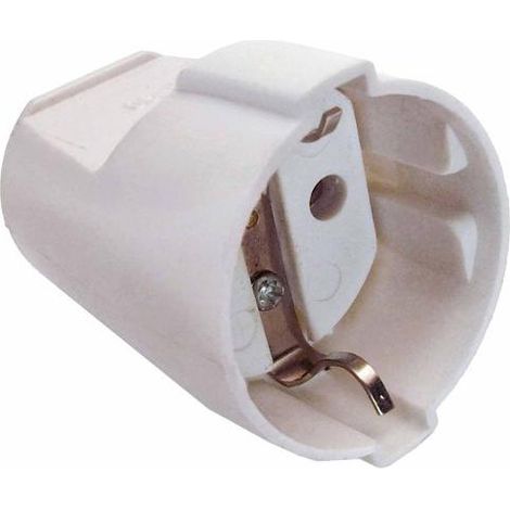 AS Schwabe 45011 Schutzkontaktkupplung Kunststoff 230 V Weiß IP20