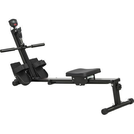 SPORTNOW Vogatore da Casa Pieghevole con Monitor LCD e Capacità 150 kg
