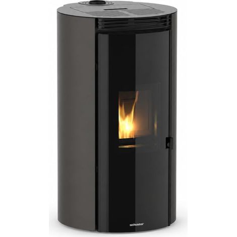 Estufa de Pellets Estanca 7 kW KEA AU Gris Metalizado hasta 66 m²