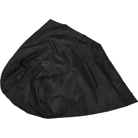 Housse de foyer 210D Noir 80x65CM Imperméable Anti-UV avec Cordon Élastique pour Protection Toutes Saisons Extérieur (1/4)
