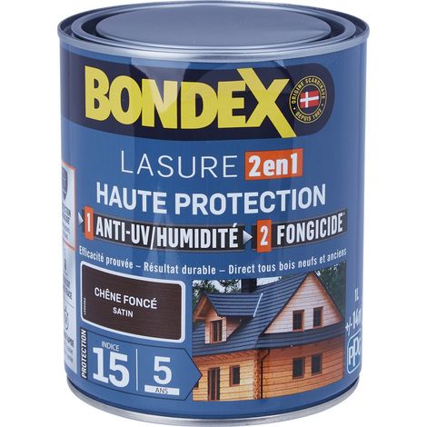 Satinierte Lasur 2in1 5 Jahre Dunkle Eiche 1 Liter - Bondex