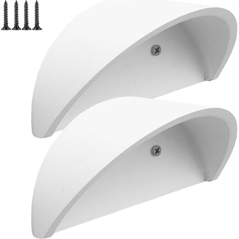 Perchero de pared para sombreros de vaquero Estante de almacenamiento de pared de 2 piezas Soporte de madera para sombreros para armario, ropa, toallas, cascos, mochilas, vestidor, dormitorio, ofici (1/5)