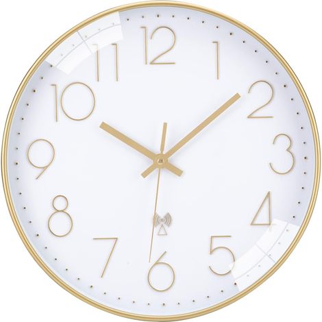 CCYKXAHorloge Murale Radio Pilotée Silencieuse 30cm sans tic-tac Pendule Murale pour Chambre Cuisine Salon Changement d'heure Automatique avec Mecanisme (1/5)
