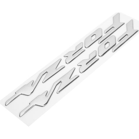 Paar 3D-Emblem-Aufkleber für die Motorradverkleidung, Honda FORZA 300 125 250 Aufkleber, silber, Karosserieaufkleber (1/5)