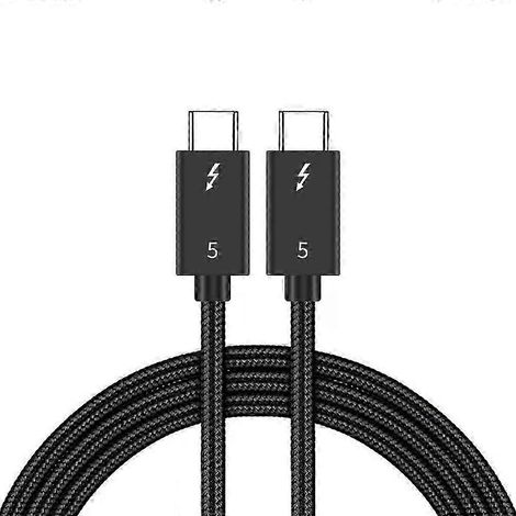 Câble USB type-c Thunderbolt 5 ultra-rapide, 2m, 80gbps, prend en charge l'affichage 8k 60hz, puissance de charge Pd 240w (1/5)