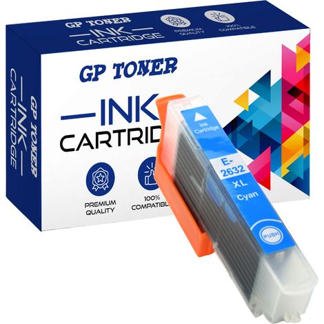 Cartouches d'encre pour Epson 26XL GP-E2632XL C (1/5)