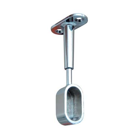 REGGITUBO ARMADIO OVALE REGOLABILE FINALE - ZAMA CROMATO H.MM 68/95 TUBO MM 30X15- 12 pezzi