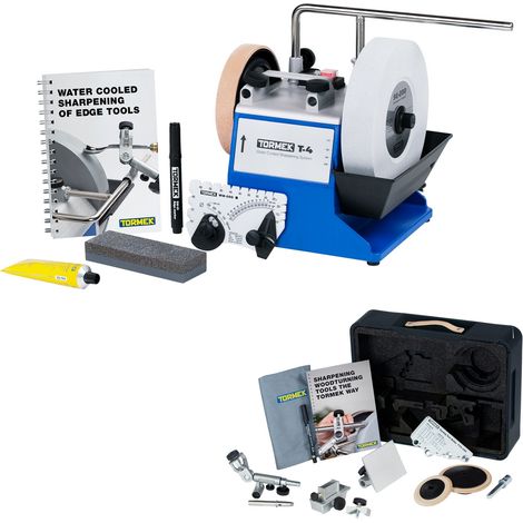 Tormek Nassschleifmaschine T4 Schärfsystem Schleifmaschine + TNT 808 Drechseln
