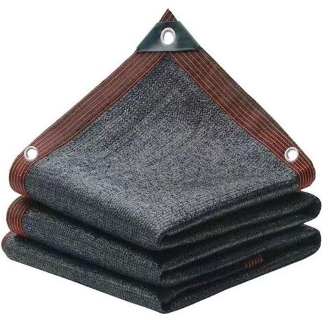 Filet d'ombrage 3 x 4 m, résistant, en Maille Durable avec œillets renforcés pour Serre, poulailler, pergola et auvent,Noir (1/4)
