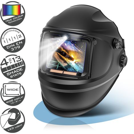 STAHLWERK casco per saldatura RAPTOR 3-in-1 maschera automatica per saldatura con luce LED (1/5)