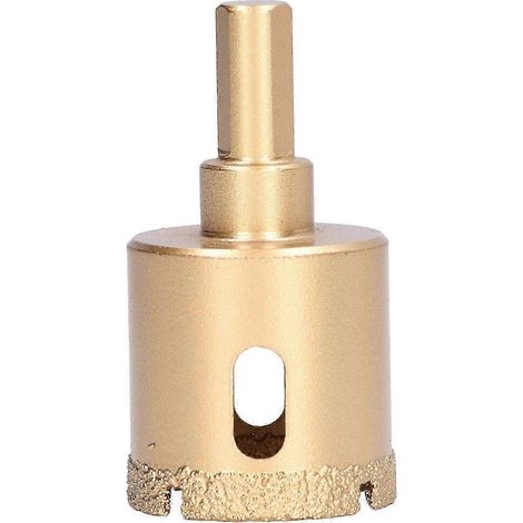 Foret diamanté brasé pour carottage, scie cloche, fraise creuse pour verre, carrelage, granit, marbre, porcelaine, 35 mm (1/4)
