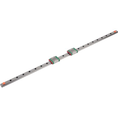 1 Stück 550 mm MGN12 Miniatur-Linearführungsschiene, 12 mm Breite 2 Stück MGN12C Gleitblöcke (1/5)