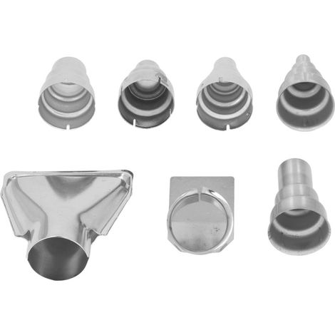 Ensemble de 7 buses de pistolet thermique de 35 mm en acier inoxydable pour le soudage de tuyaux et le rétreint du PVC. (1/5)