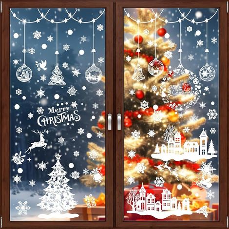 244 x Weihnachtsfensteraufkleber (1/5)