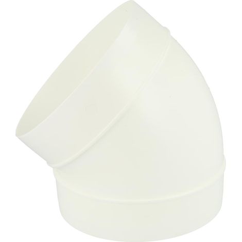 Tube rond pour conduit de ventilation système 125 coude rond 45°