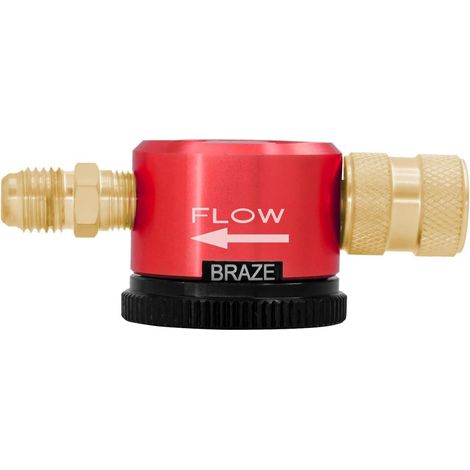 Herramienta de purga de nitrógeno, regulador de gas con conector de 1/4 de pulgada y dial de tres posiciones para equipos HVAC (1/5)