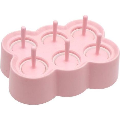 rose-rectangulaire 6 Moules Glace En Silicone Enfants Diy Mini Moules Popsicle Modles De Popsicle Maison Btonnets Boules De Glace Grilles Glace (1/5)