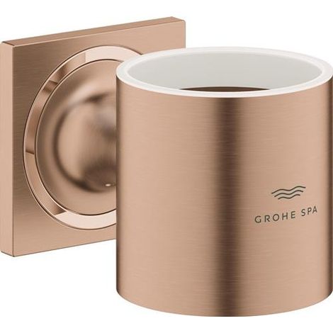 Halter Allure 402781 pour verre ou distributeur de savon, coucher de soleil chaud, brossé